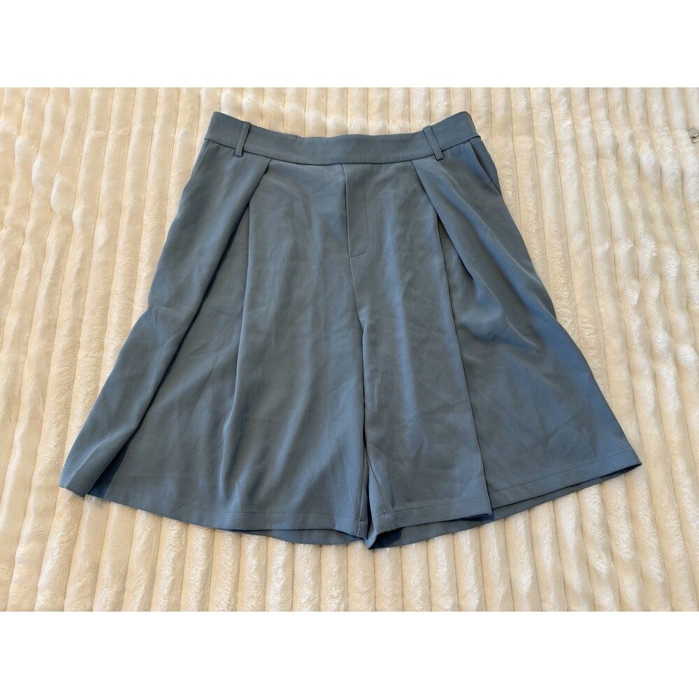 Women’s HALARA Wide Leg Pull On Shorts Size L New with Tags Blue